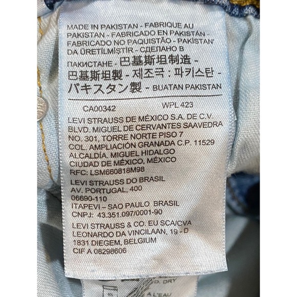 Levis 550 Relaxed Fit Mens Blue Jeans 38x36 Medium Wash Stretch 18181-0550 - Picture 6 of 10